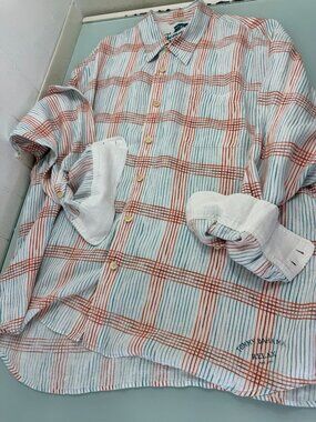 Tommy Bahama 100% Linen Shirt Mens XXL 2XL Relax Button Up Long Sleeve Beach